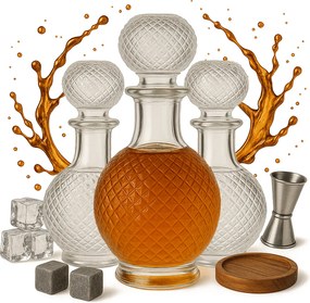 5x Luna üvegpohár 500 ml tinktúrákhoz Alkohol Ajándék Üvegtartályok