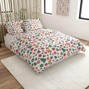 Pamut ágyneműhuzat MERRY MOOD fehér Ágyneműhuzat mérete: 70 x 90 cm | 140 x 200 cm