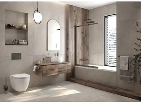 Deante CGRD6ZPW - Falra szerelhető WC SoftClose ülőkével, ROUND, kerámia/fehér