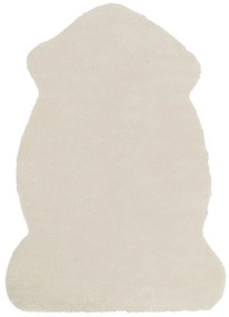 Bézs műnyúlszőr szőnyeg 60 x 90 cm UNDARA Beliani