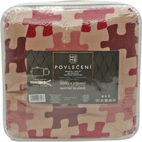 Home Elements Mikroflanel ágynemű egyszemélyes ágyhoz, Puzzle