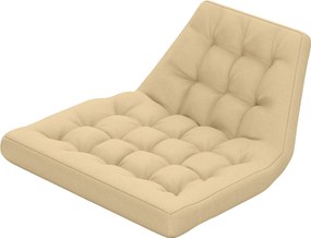 Outsunny Ülőpárna, 120x100 cm-es Székpárna Háttámlával, 8 cm Vastag Ülőpárna, Vízálló Ülőpárna Hintaszékekhez és Függő Kosarakhoz, Bézs | Aosom