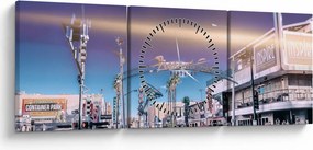 Kép egy utcáról Las Vegasban (órával) (90x30 cm)