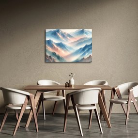 Kép - Akvarell hegyek (70x50 cm)