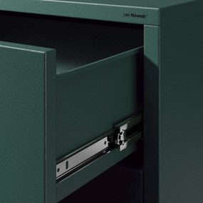 Komód CARLA, 800 x 1015 x 400 mm, Modern:  palack zöld