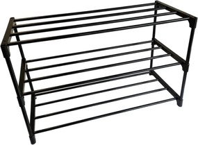 Beast Háromszintes összecsukható fém cipőtartó - 60 x 28 x 38 cm