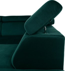 Ülőgarnitúra, smaragd, balos, LAMORA U