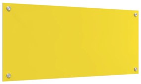 Konyhai Fali Csempe Sárga 90x40x0,6 cm Edzett Üveg