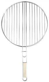 Kerek grillrács fa fogantyúval 40 cm