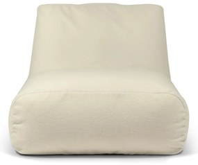 Világosszürke buklé babzsákfotel Tube 100 – SLOWDOWN