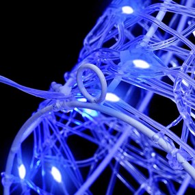 Rénszarvas fej 140 LED-del Kék 60 cm Akril