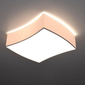 Sollux SL.1054 - Mennyezeti lámpa SQUARE 2xE27/60W/230V fehér