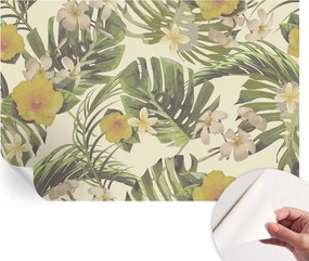 Öntapadós tapéta Divatos 3D fali ragasztó Egzotikus növényvilág 104x70 cm