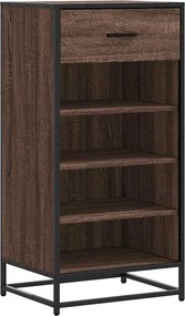 vidaXL barna tölgy színű szerelt fa cipőtartó 48x38x97,5 cm