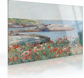 Üveg kép - Childe Hassam, Poppies,  Isles of Shoals, reprodukciók (70x50 cm)