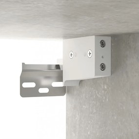 2 db betonszürke falra szerelhető éjjeliszekrény 50x36x40 cm