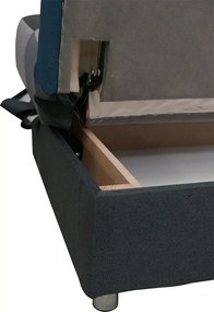 Kanapé, kék színű anyag/szürke, ALABAMA