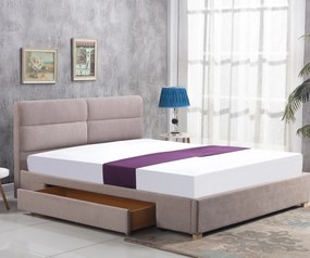 Franciaágy 160 cm Capaz (bézs) (ágyráccsal). 796751