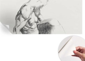 Öntapadós Dekoratív Fotótapéta Hálószobába Férfi vázlat 250x104 cm