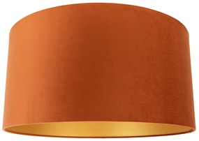 Szövet lámpaernyő narancssárga, arany belsővel 50/50/25