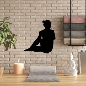 Yoga fém fali dekoráció, 53×55 cm