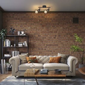 Rabalux 71066 - Spotlámpa FRAN 2xE27/40W/230V fekete