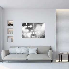 Kép - Vintage képeslap a városról N⁰3 (90x60 cm)