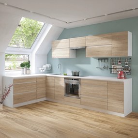 Alsó sarokszekrény, tölgy sonoma, LINE