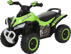 HOMCOM Gyermek Csúszó Autó Pedálos Jármű 18-36 hónaposoknak, Zenei Fénnyel, Műanyag Acél Zöld 67.5 x 38 x 44 cm | Aosom