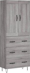 vidaXL szürke sonoma szerelt fa magasszekrény 69,5 x 34 x 180 cm