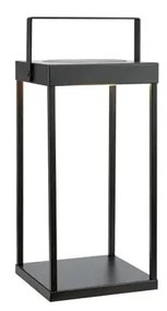 Fekete napelemes-USB kültéri LED lámpás (magasság 42 cm) Pure – Markslöjd