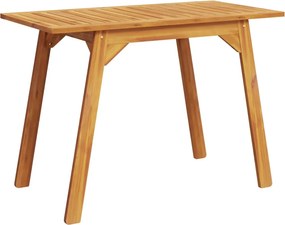vidaXL tömör akácfa kerti étkezőasztal 110 x 56 x 75 cm