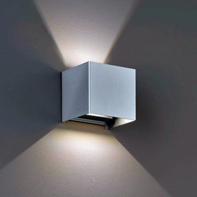 FISCHER&HONSEL 30403 WALL Modern Kültéri Fali Lámpa Ezüst LED IP44