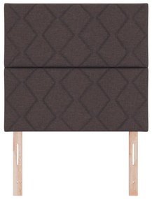 LED Fejtámla Gyémánt Blokk Design Sötétbarna 90 cm Szövet