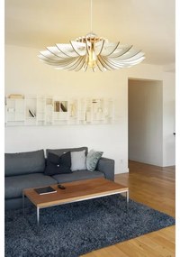 Csillár zsinóron 1xE27/60W/230V fehér átm. 68 cm