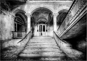 Fotótapéta lépcső régi épület tégla fotótapéta