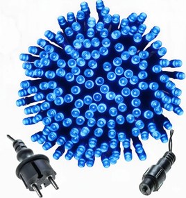 KarĂĄcsonyfa lĂĄmpĂĄk 300 Led ĂllandĂł fĂ©ny 24m KĂ©k IP44 KĂŒltĂ©ri