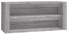 szürke sonoma színű szerelt fa cipőtartó 100x35x45 cm