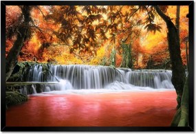 Poszterek keretben 60x40 Őszi vízesés