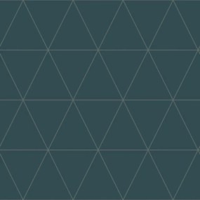 Zöld, Háromszög Alakú Rombusz Csíkos Flizelin Tapéta