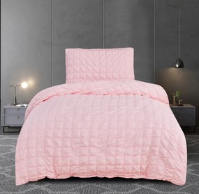 Krepp lapok Polycotton Neapol rózsaszín 200x140cm+90x70cm TiaHome