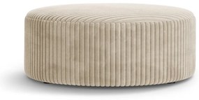 Bézs kordbársony puff Dia – Micadoni