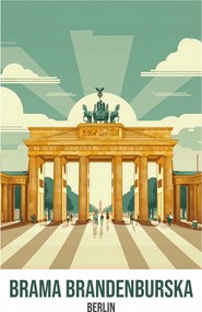 Poszter 70x100cm Brandenburgi kapu