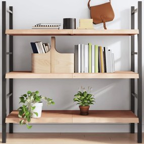kezeletlen tömör tölgyfa fali polc 120x50x(2-4) cm