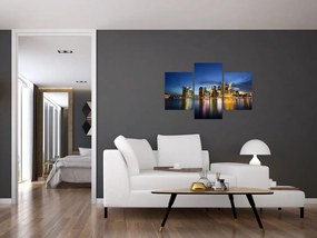 Éjszakai város képe (90x60 cm)