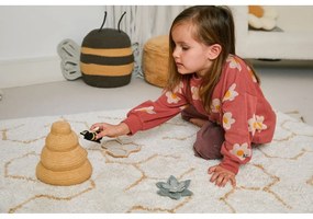 Krémszínű pamut gyerek játszószőnyeg 90x130 cm Pollination – Lorena Canals