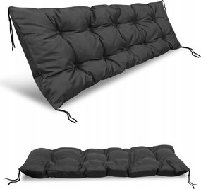 Kerti párna 100x50 cm raklap padhoz hinta vízálló fekete