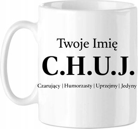 Bögre Vicces Ajándék Saját név Vulgáris C.h.u.j. Személyre szabott