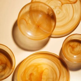 18 részes étkészlet narancssárga/üveg