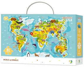 Dodó puzzle képkeresővel állat világ, 80 db